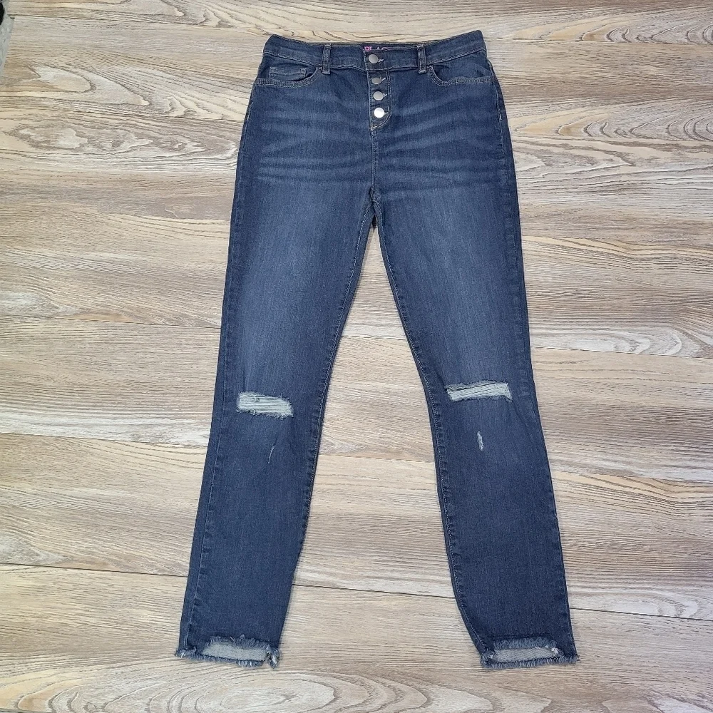 The Children's Place Button Fly Straight Jeans Kids Size 16 blue